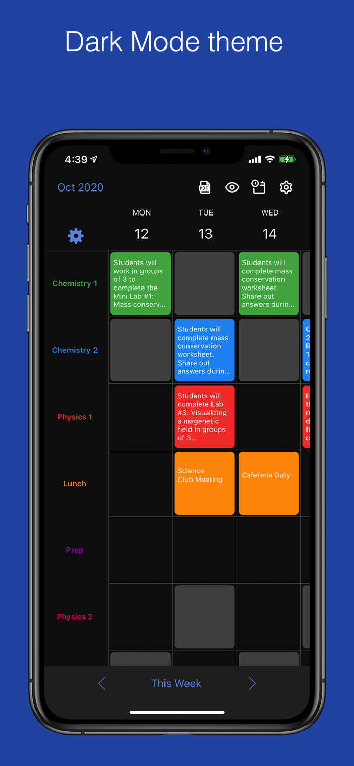 Class Planner for teachers