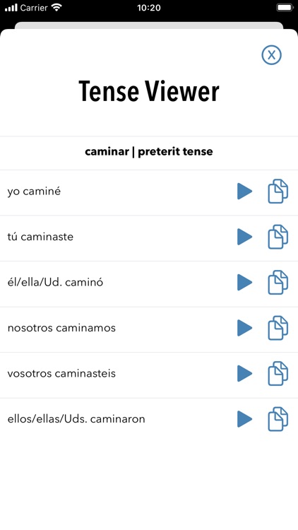 Spanish Verbs screenshot-3