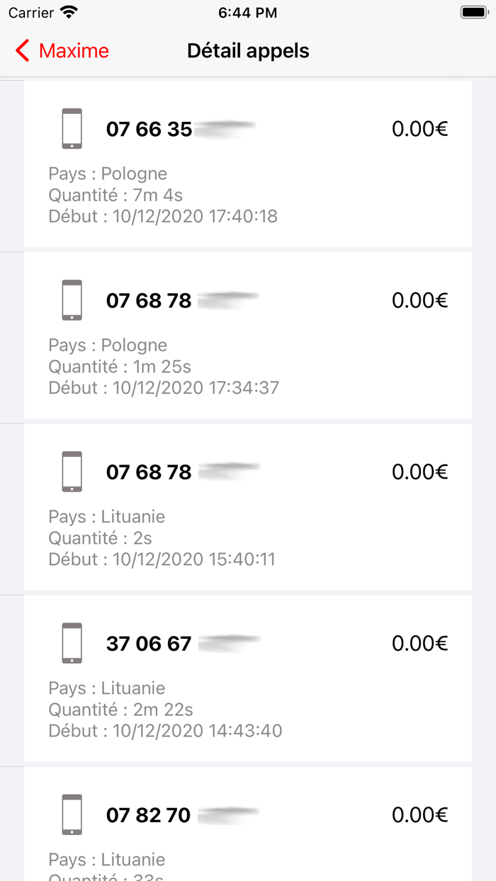 Mon compte pour Free-Mobile