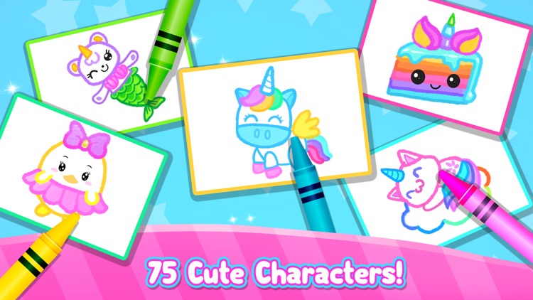 Rainbow Glitter Drawing Book screenshot-3