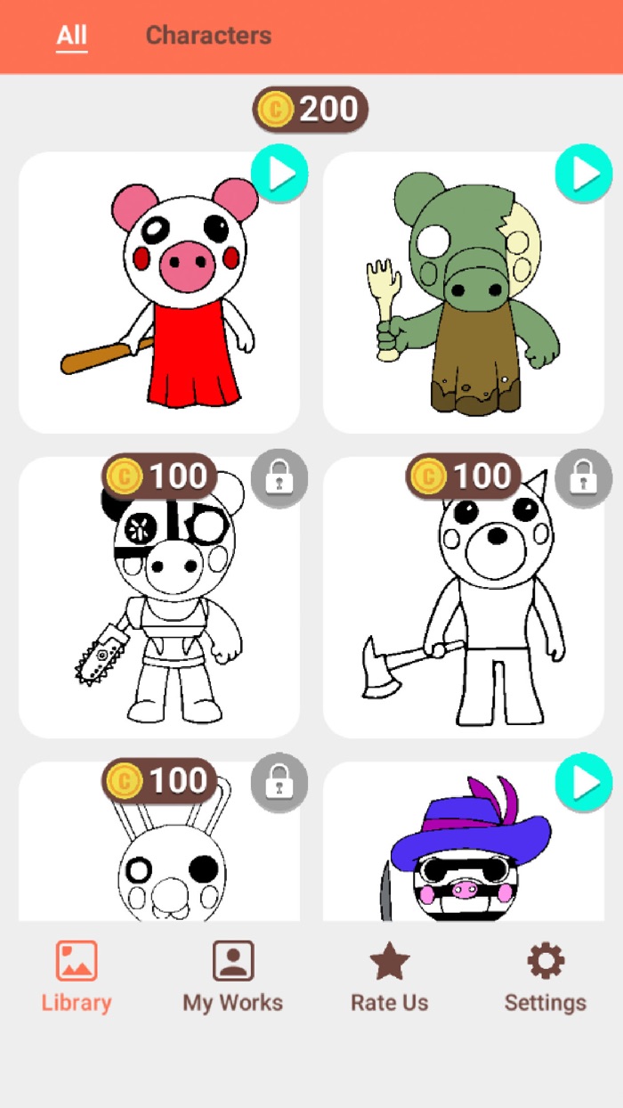 RoboxColor - Piggy Coloring