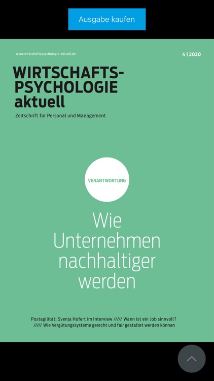 Wirtschaftspsychologie aktuell