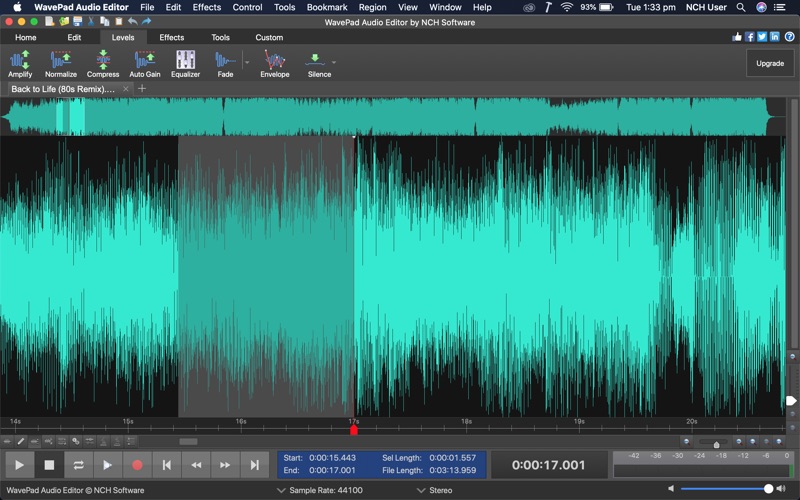 Voice recorder wavepad audio editor