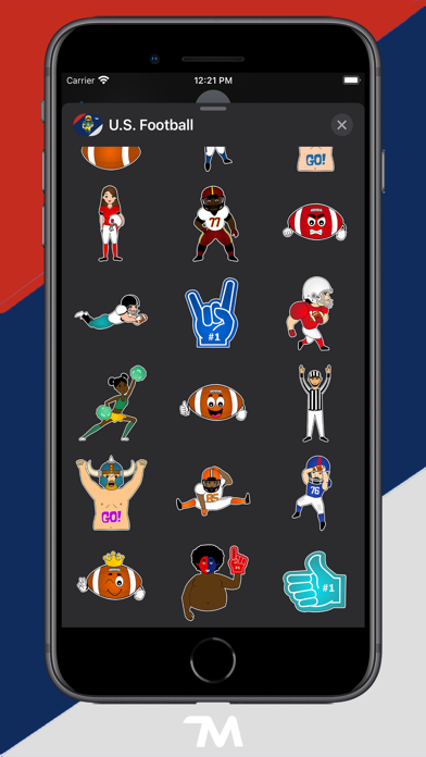 U.S. Football Stickers screenshot 3