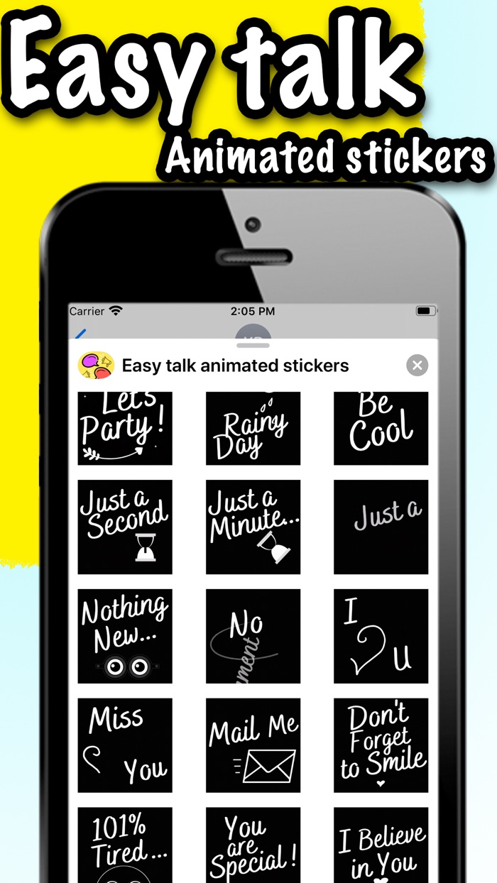 easy talk animated stickers