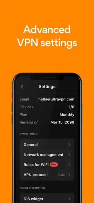 Captura de Pantalla 3 Ultra VPN: Proxy VPN ilimitado iphone