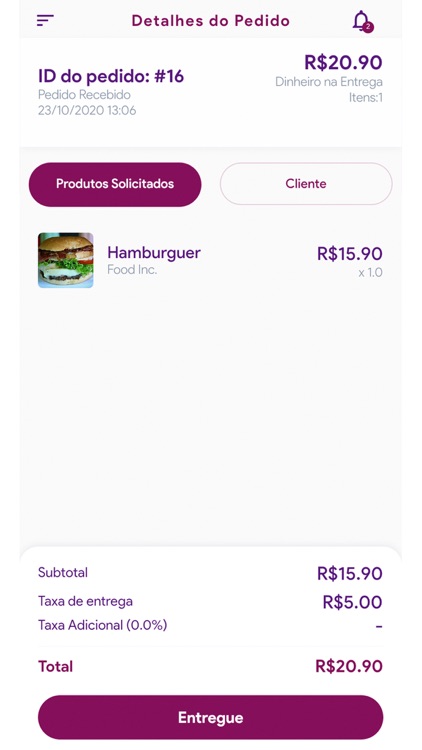 Pedi no App - Entregadores