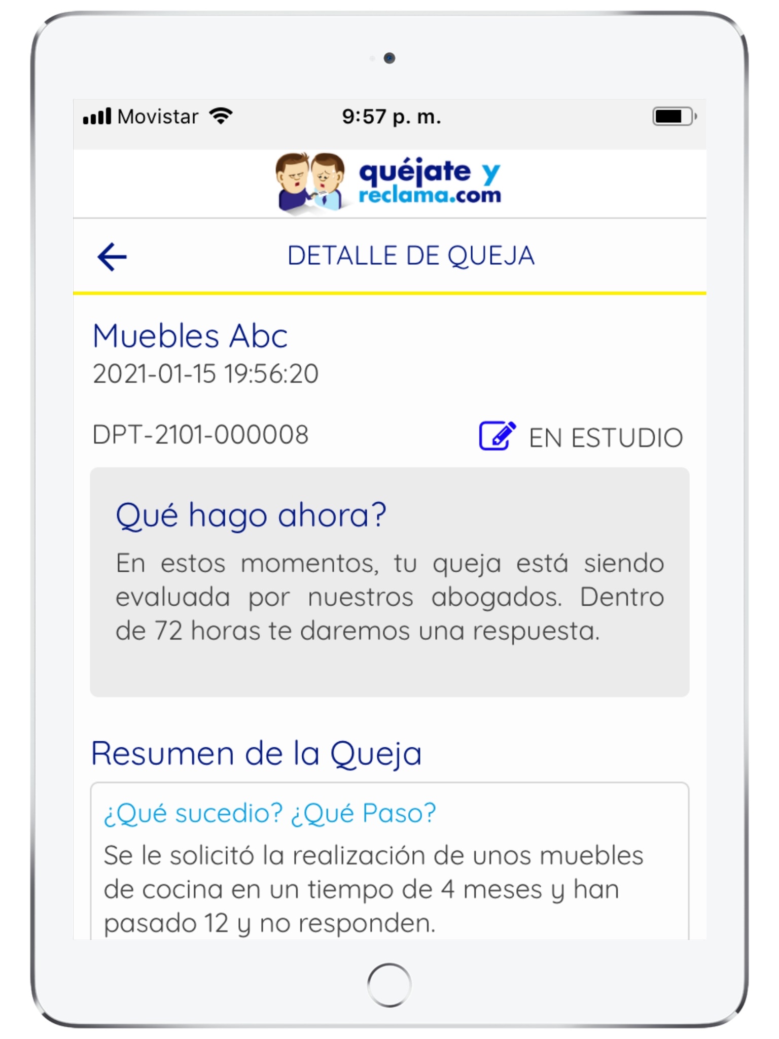 Quejate y Reclama.com screenshot 4