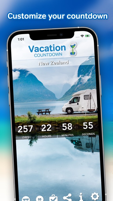 Vacation Countdown App Screenshot