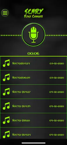 Screenshot 2 Cambiador de voz miedo iphone