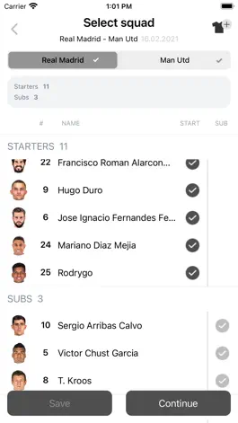 Game screenshot InStat Lineups apk