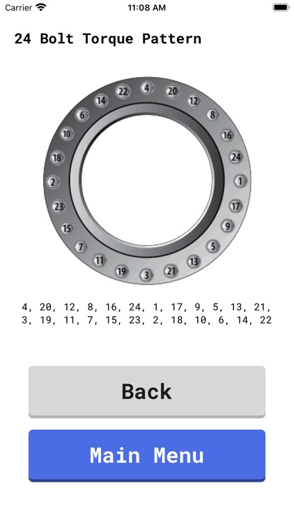 Flange Bolt Size & Torque screenshot-5