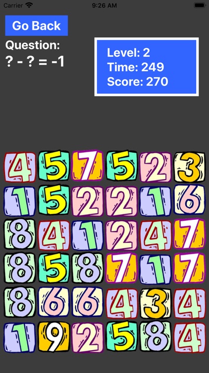 Math Square Puzzle App