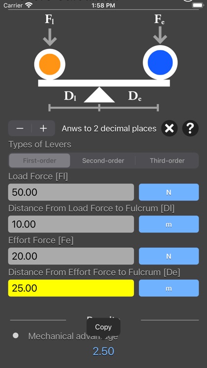 Levers Calculator screenshot-4