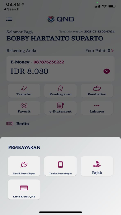 How to cancel & delete QNB Indonesia Mobile Banking from iphone & ipad 3