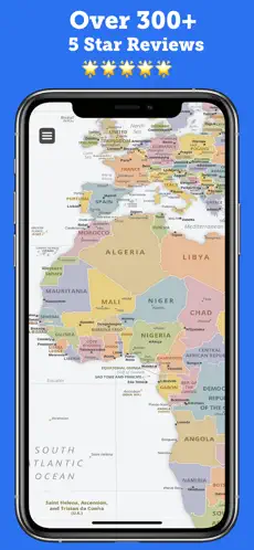 Captura de Pantalla 2 World Map 2021 Geography Maps iphone