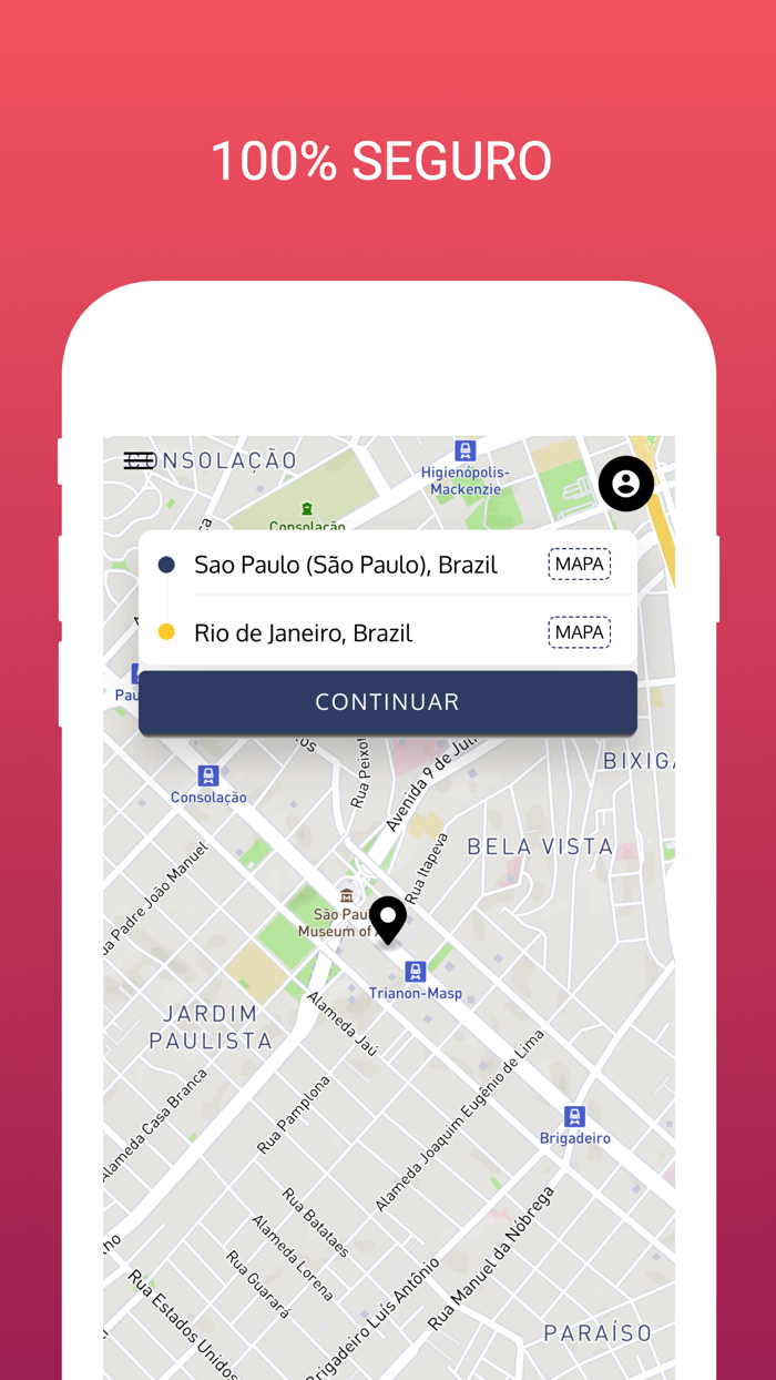 Blush App - Passageiros