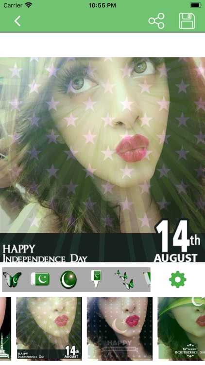 14 August Pak Flag Face Maker screenshot-4