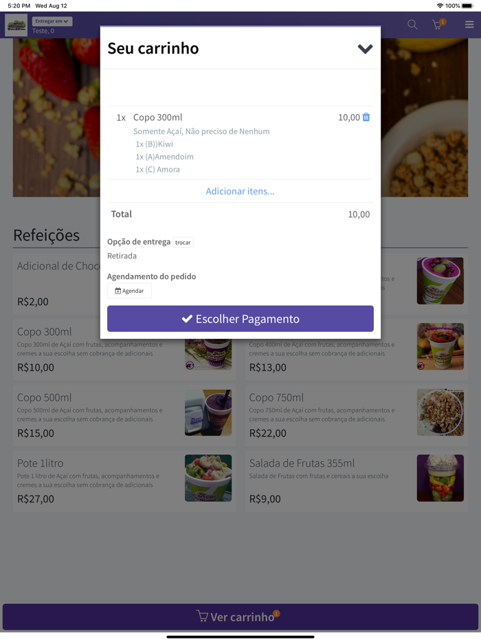 Açaí Formosa Piracicaba