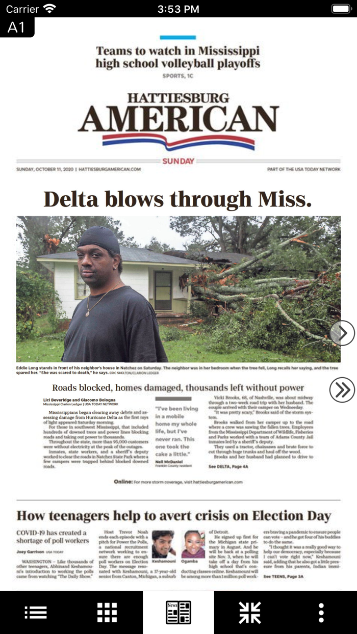 Hattiesburg American Print