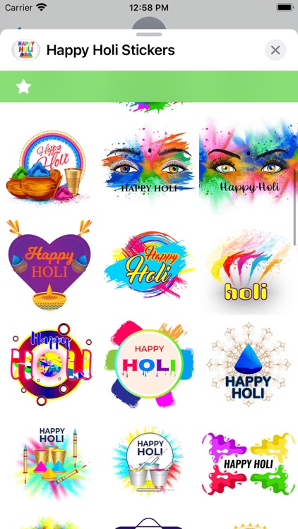 Happy Holi Stickers !