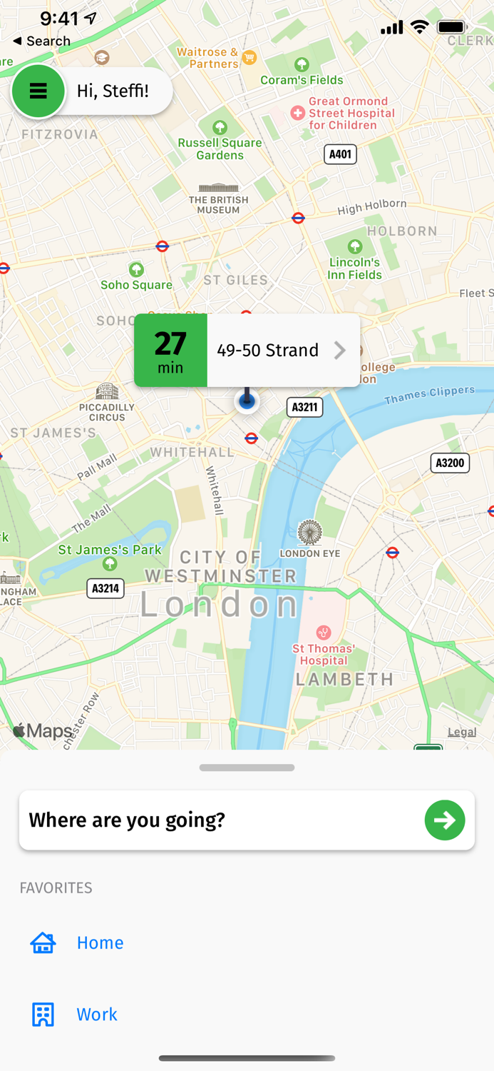 Tappa London - Taxi App