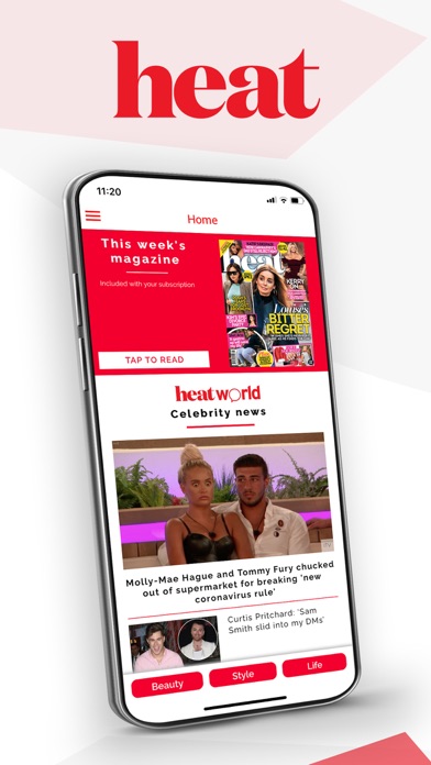 How to cancel & delete Heat: Celebrity News Magazine from iphone & ipad 1