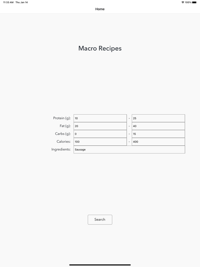 Macro Recipes