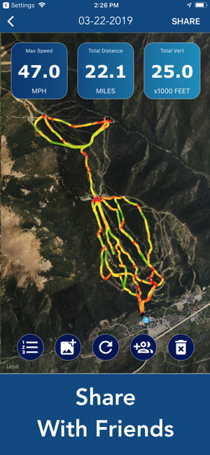 ‎Ski Tracker & Snow Forecast Screenshot