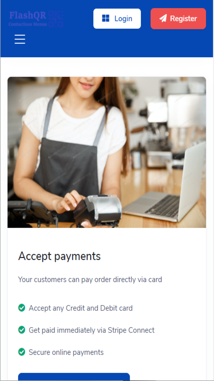 FlashQR Menu Creator