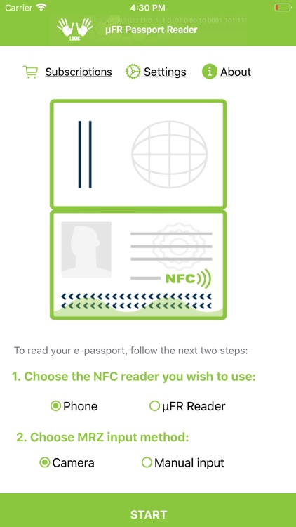 µFR NFC ePassport Reader