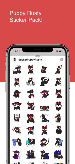 Puppy Rusty Sticker