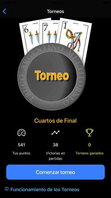 Truco Argentino Multitorneo screenshot 3