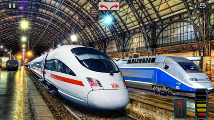 Train driving simulator