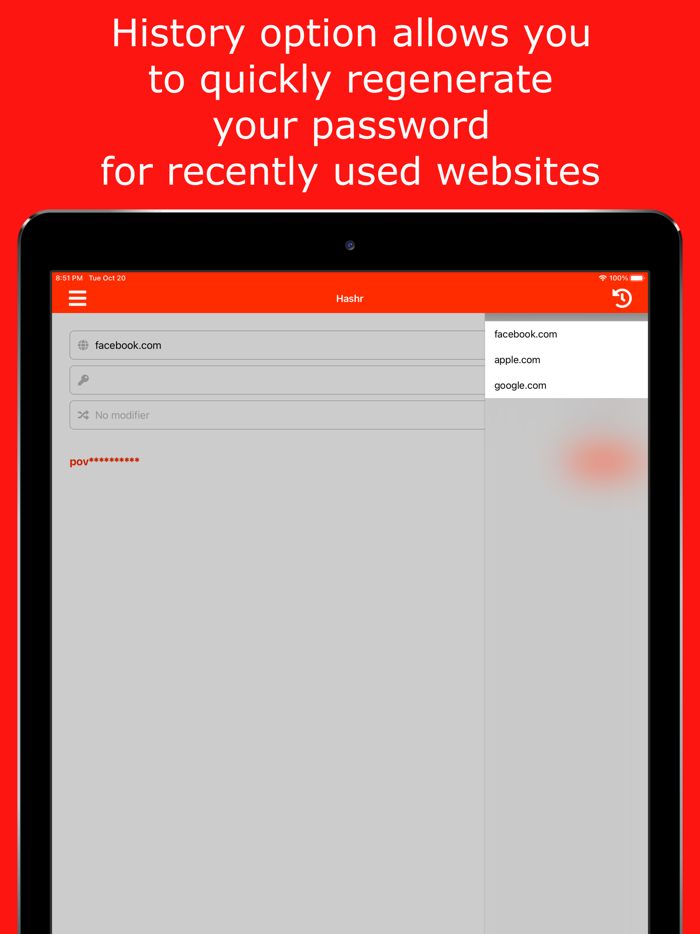 Hashr - Secure Passwords
