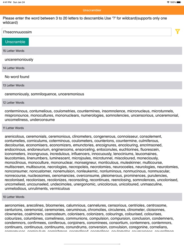 Unscrambler Word On The App Store