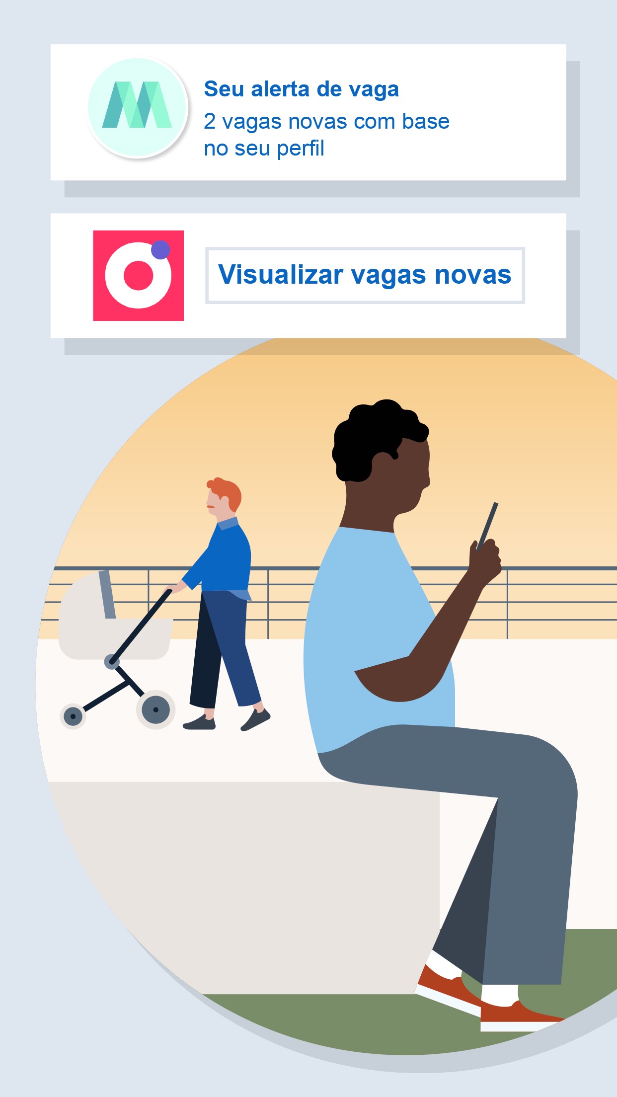 Screenshot do app LinkedIn
