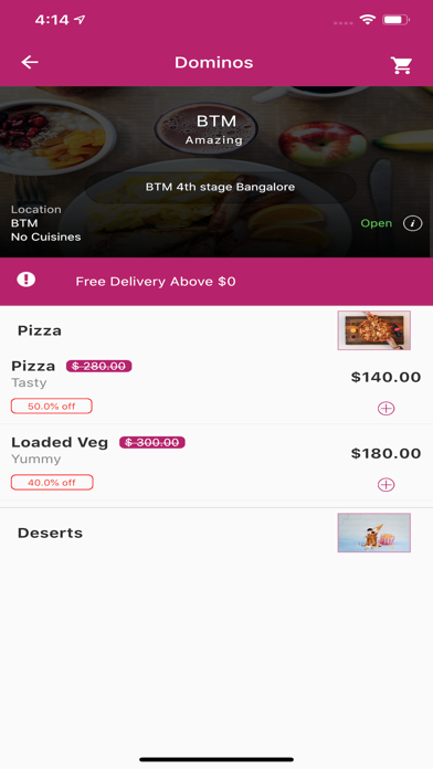 Restaurant sass user appScreenshot of 2