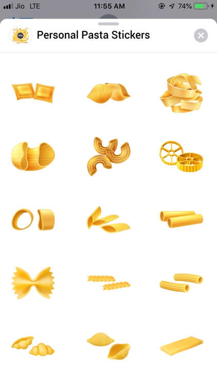 Personal Pasta Stickers