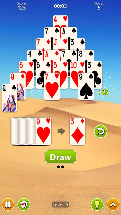 Pyramid Solitaire 4 in 1 Game