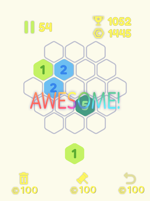 Make 7 In Hexagon screenshot 2