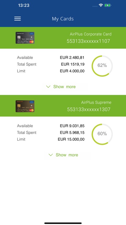 AirPlus Card Control App screenshot-4