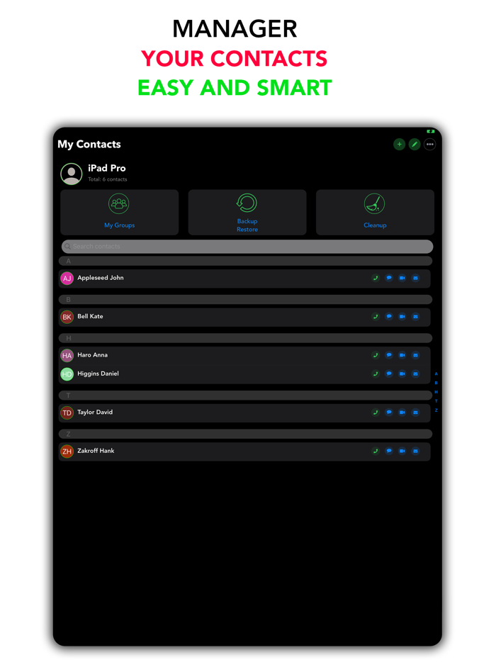My Contacts - Backup  Restore
