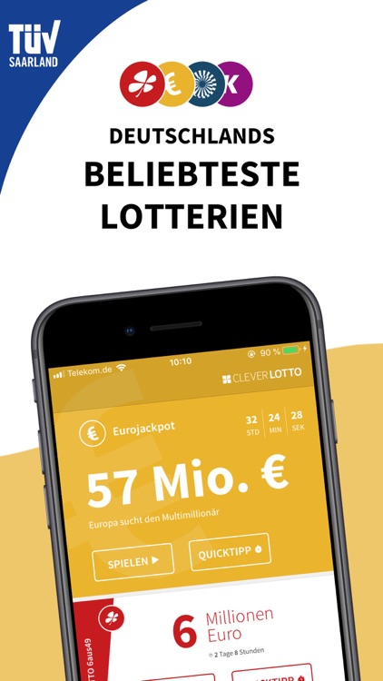 Clever Lotto & Eurojackpot App screenshot-0