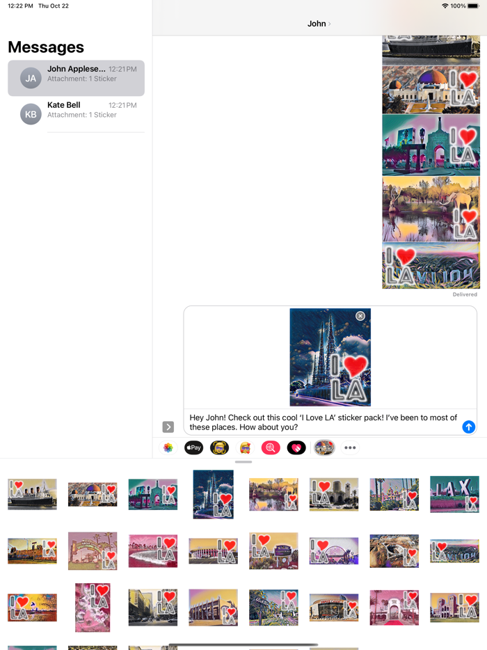 I Love LA Sticker Pack