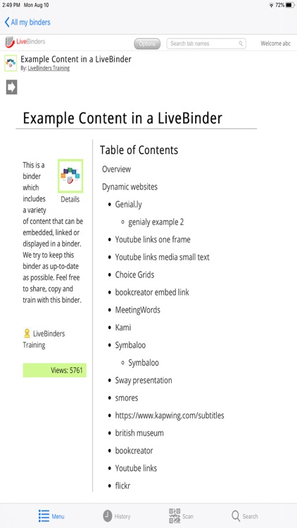 LiveBinders screenshot-4