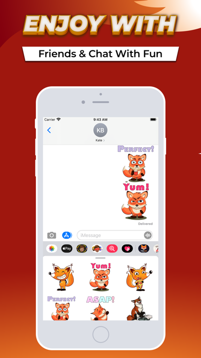 How to cancel & delete Fox Fun Emojis Stickers from iphone & ipad 4