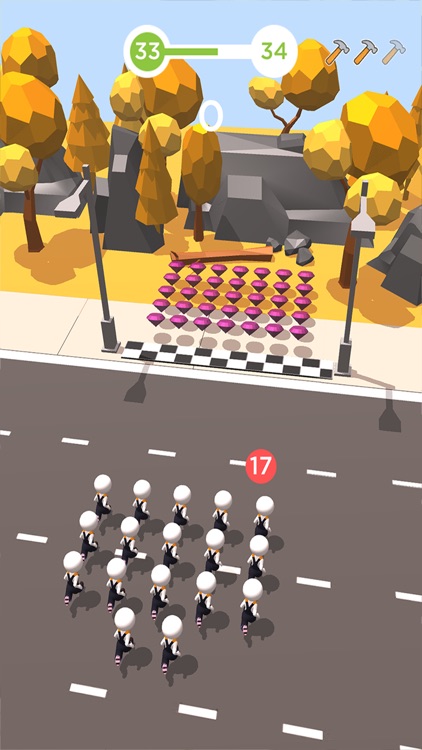 Crowd Street 3D- Traffic Cross