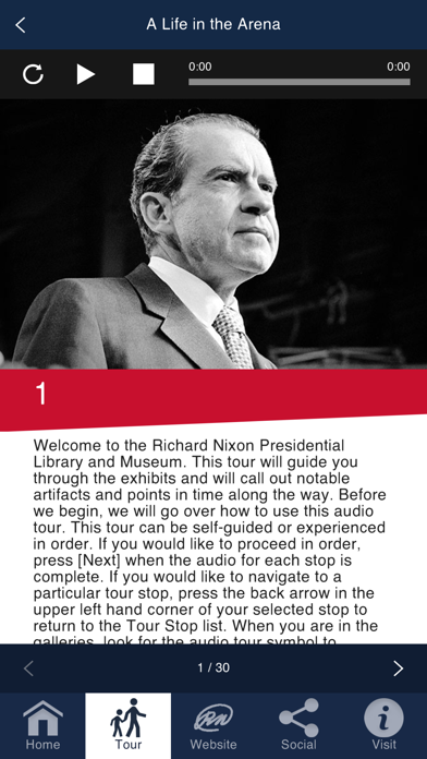 How to cancel & delete Richard Nixon: Library Tour & Research from iphone & ipad 4