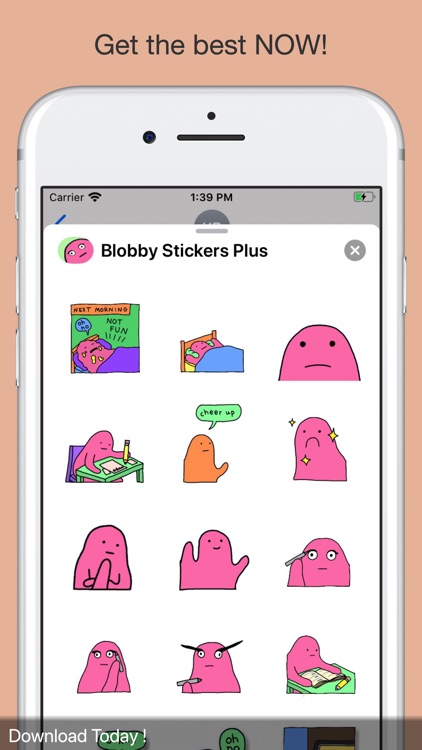 Blobby Stickers Plus